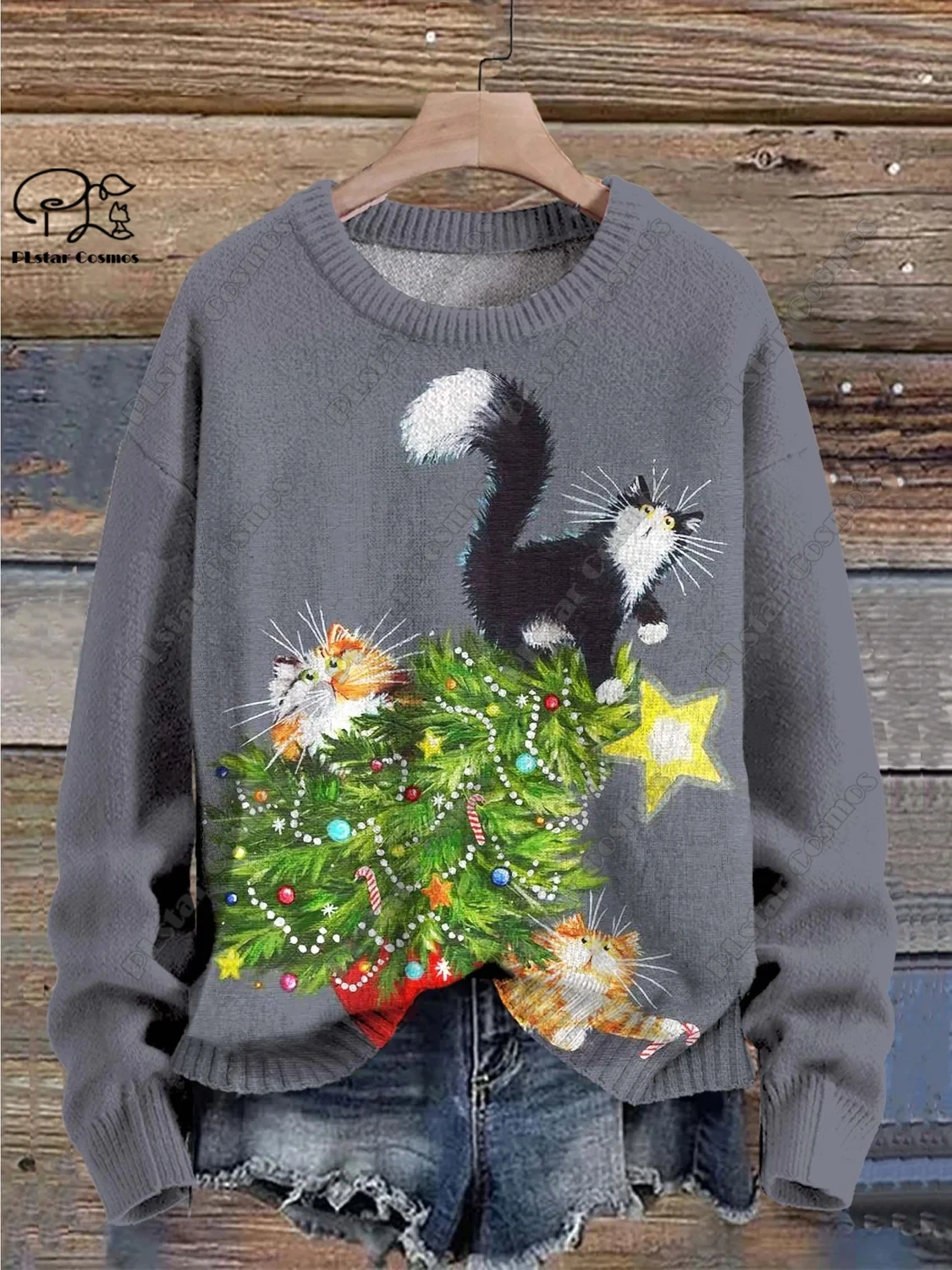 New 3D Printed Santa Claus Snowflake Christmas Tree Elk Art Print