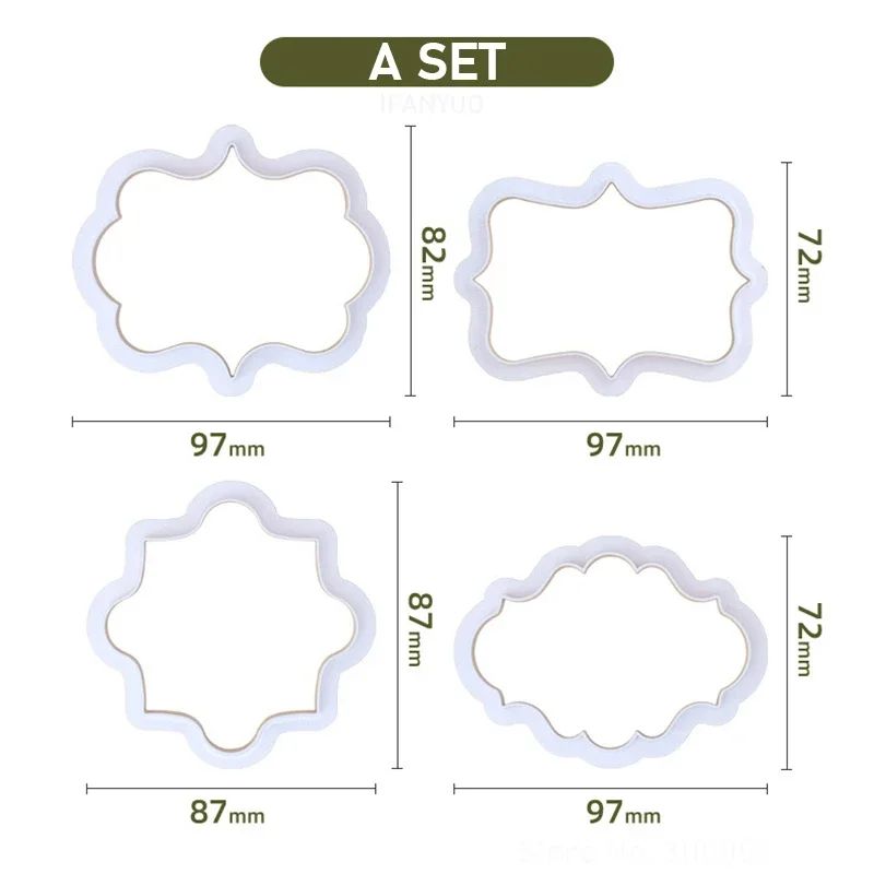 Cookie Cutters Biscuit Mould Cake Decorating Tools Letters Baking Tools 4PCS