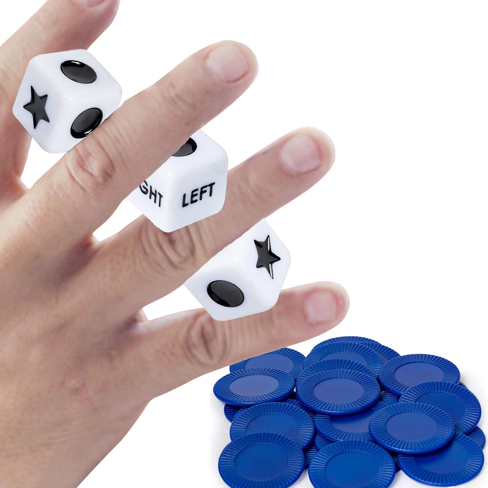 Left Right Center Dice Game Innovative Left Right Center Table Game Indoor  Outdoor Board Games For Family And Friends Games - Brainlink Toys -  AliExpress