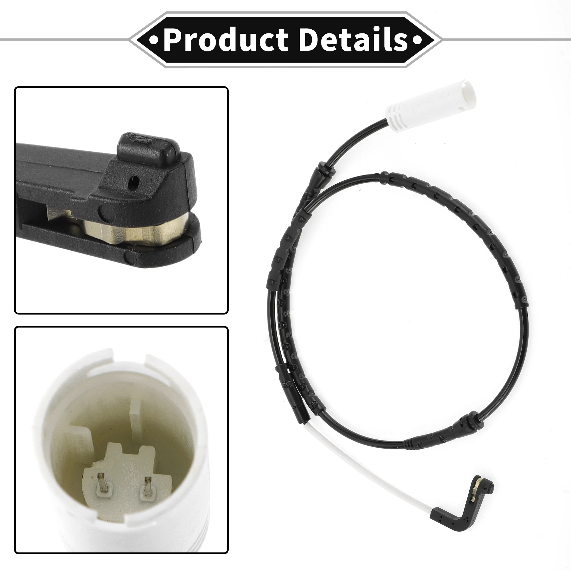 UXCELL 1pc Car Front Brake Pad Wear Sensor for BMW X1 E84 2008-2015 No.34356777650 Vehicle Brake Lines Auto Pad Sensor