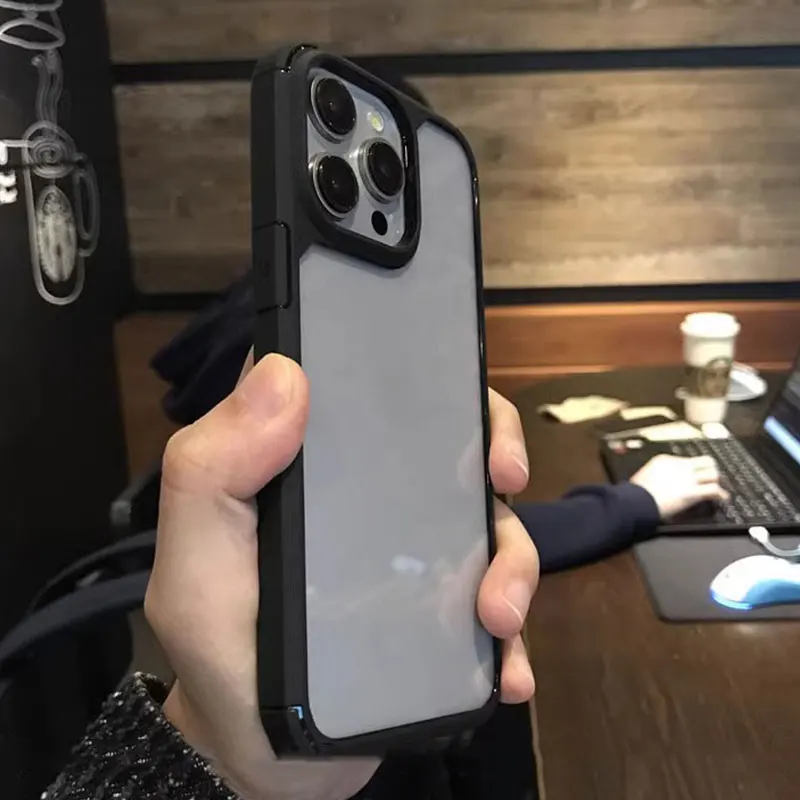 Custodia in metallo in lega di alluminio di fascia alta per iPhone 16 15 14 Plus 13 12 Pro Max Custodia rigida per paraurti con ve antigraffio cava antiurto