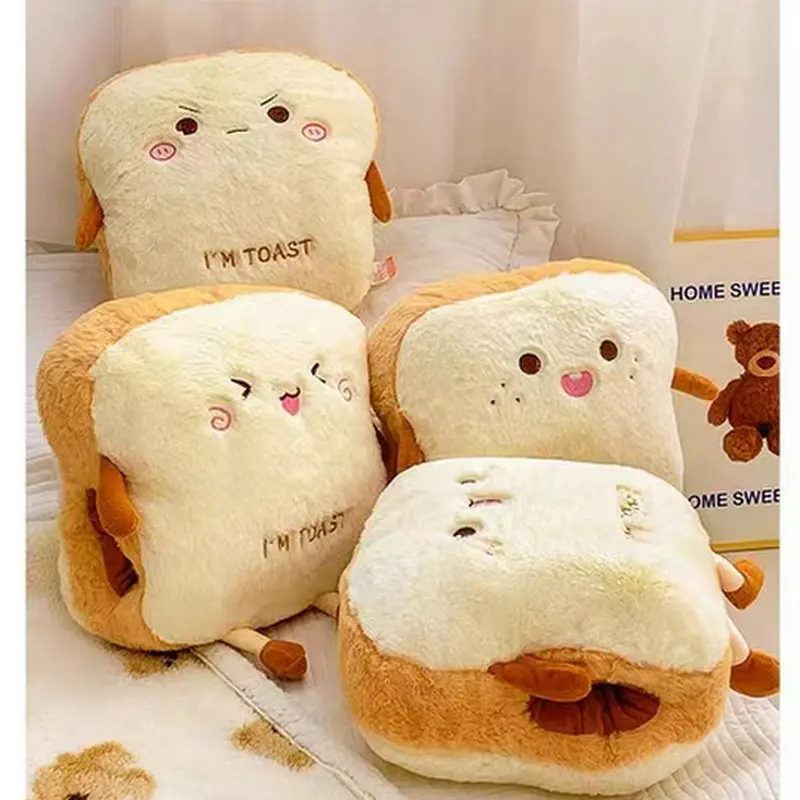 

Плюшевая подушка для хлеба, милая имитация еды, потрясающая мягкая кукла, подушка для дома, детский подарок на день рождения