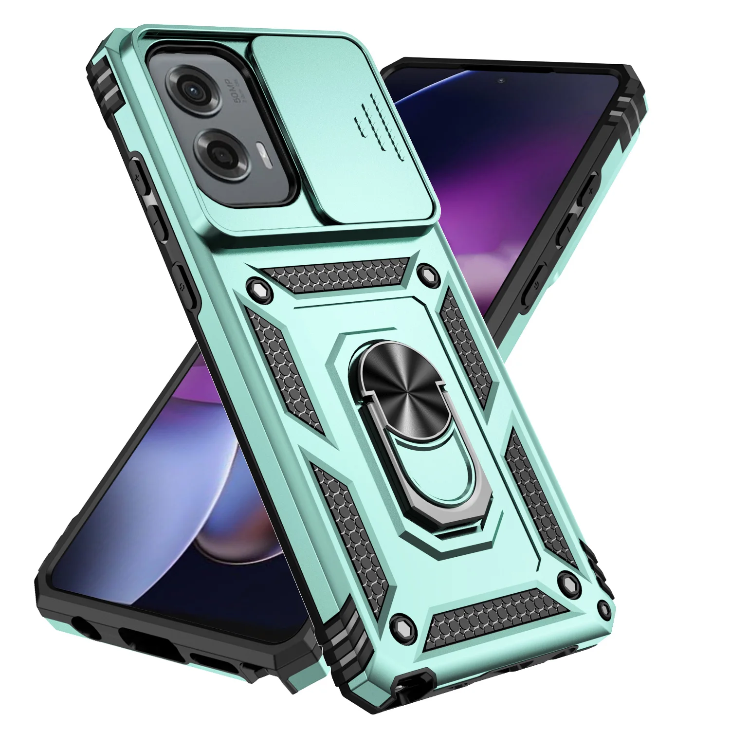 Shockproof Slide Camera Lens Case for Motorola Moto Edge & G Series