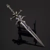 World of Warcraft  Anime Figure Arthas Menethil Lich King Frostmourne Sword Set  Peripheral Metal Weapon Model Boy Gift Toy Game 2