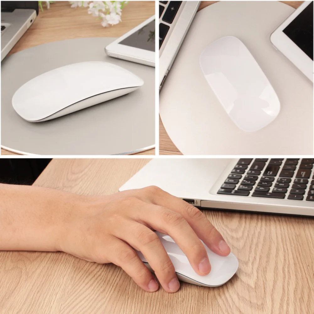 Bluetooth-compatible 5.0 Wireless Mouse Silent Multi Arc Touch Mice Ultra-Thin Magic Mouse for Laptop Ipad PC Macbook