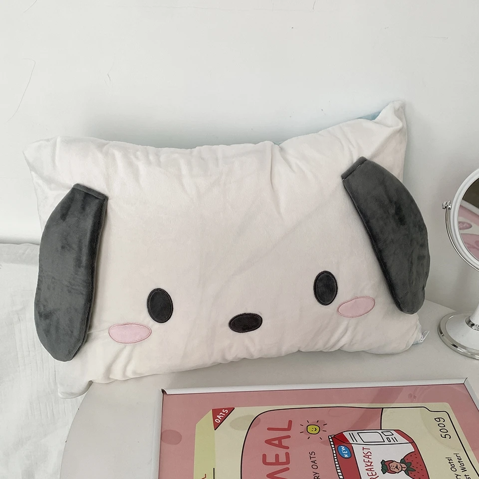 Pochacco 베개 케이스 사랑스러운 일본식 베개 커버 백 쿠션 던지기 베개 베개 케이스 침대 홈 장식 선물 소녀