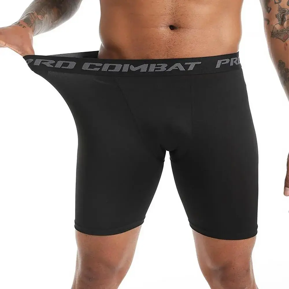 Men's Compression Spandex Sport Shorts Basketball Legging Athletic Workout Running Performance Baselayer Underwear