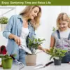 Garden Tool Set with Non-Slip Rubber Grip, Heavy Duty Garden Trowels, Cast-Aluminum Hand Shovels, 3 Pcs 6