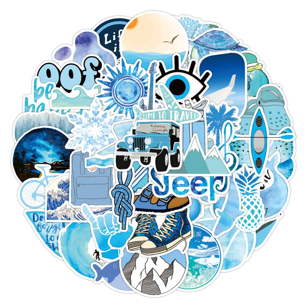 

50/100 шт., водонепроницаемые наклейки из ПВХ для мальчиков и девочек