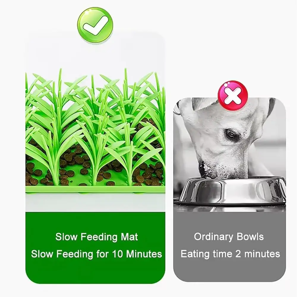 Pets slow feeder Silicone Grass - PeticaDeals