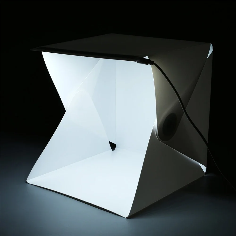Portable Mini Folding Studio Portable Photography Mini Studio Foldable Softbox with Black/white Backgound Soft Lightbox photo studio box photo studio light tent