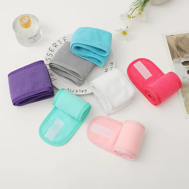 Description Picture 3 of item1pc Women SPA Facial Headband Bath Makeup Hair Towel Headbands for Face Washing Soft Toweling Hair Shower Caps Accessories