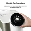 Automatic Espresso Coffee Maker with Milk Frother Visible Bean Hopper Detachable Water Tank Touch Screen Home Brewing Machine 4