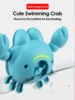 2Pcs Baby Toys Bathing Cartoon Animal Crab Swimming Pool Water Play Game Chain Clockwork Bath Toys For Children 3