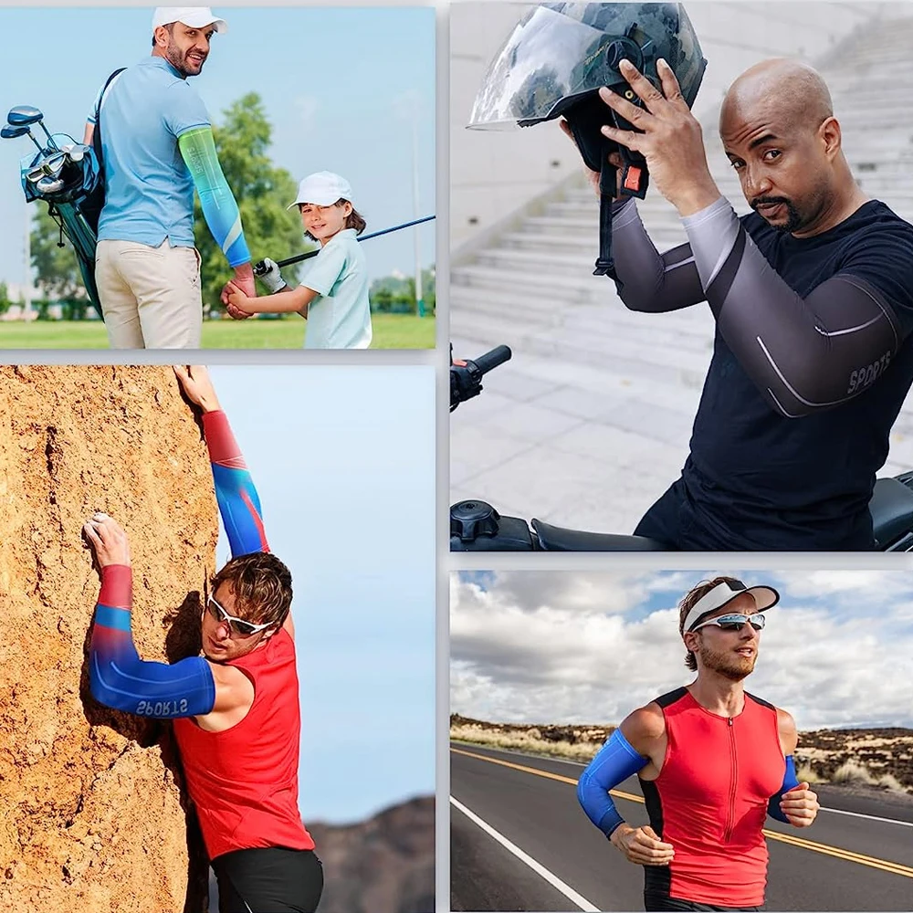 1Pair Arm Sleeves for Sun Protection,Compression Sleeve for Arm Men Women for Cycling Sports Run Basketball BEST SELLERS