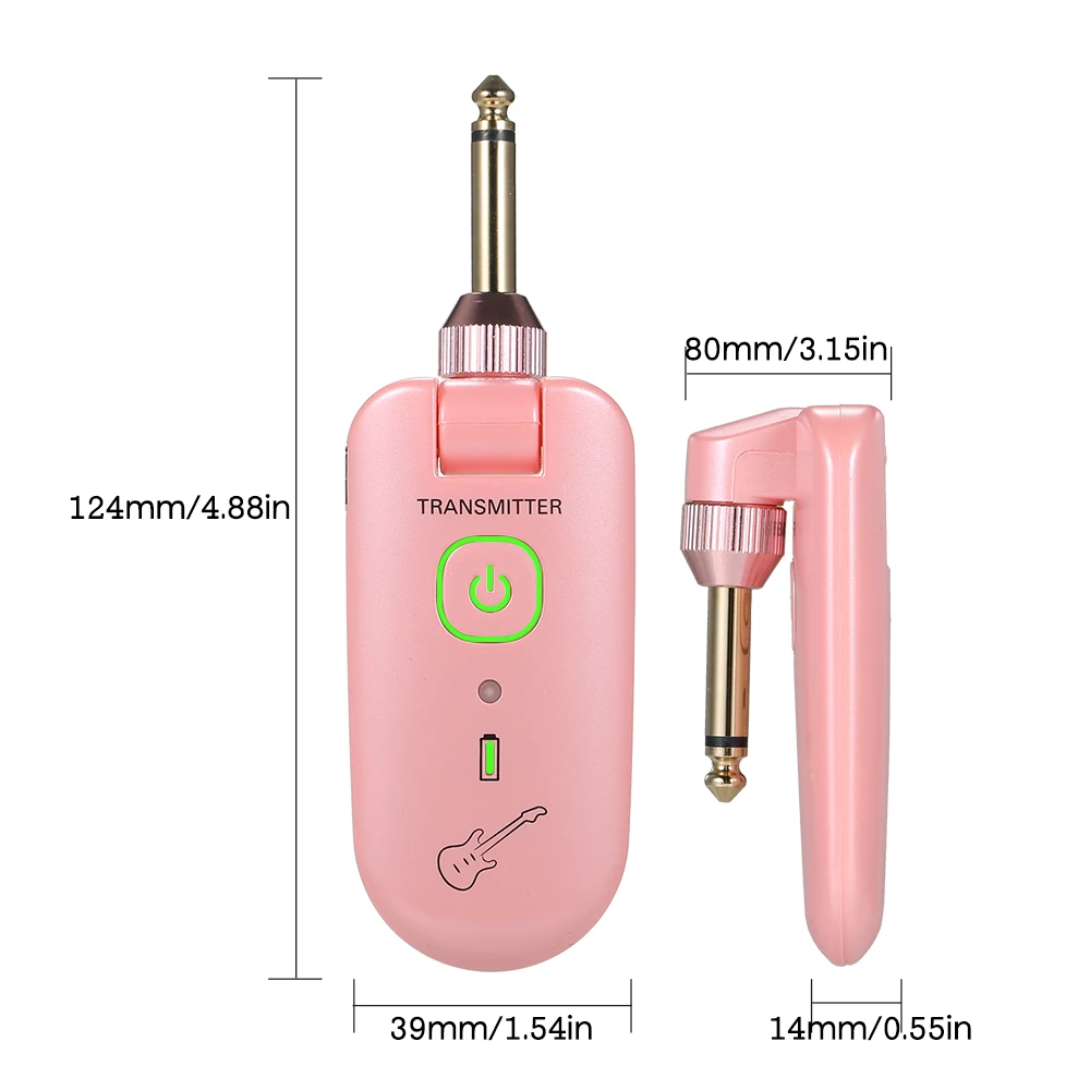 

double W3 Portable UHF Wireless Guitar Transmitter and Receiver Set 50M Transmission Range Audio Wireless System