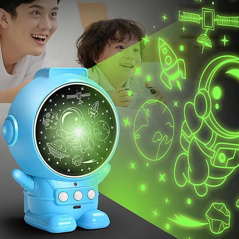 Astronaut Light Projector Astronaut Star Space Projector Portable Astronaut Galaxy Star Projector Light For Boys Kids Children