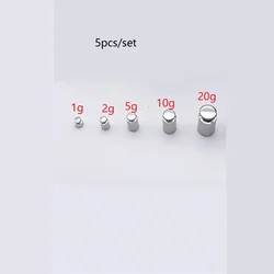 Precision Chrome - Plated Calibration Weights Set for Accurate Measurements (Color  1g2g5g10g20g)
