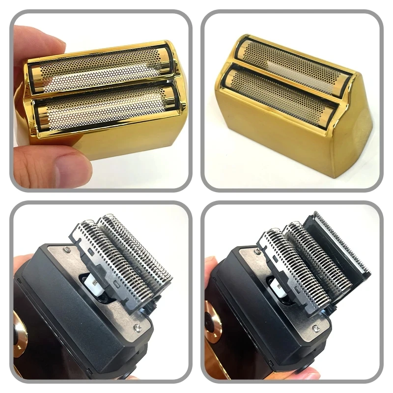 Kemei Original Electric Shavers Blades Golden Foil Knife Net and Cutter Head Suitable for KM-2028 Replacement Floating Razor
