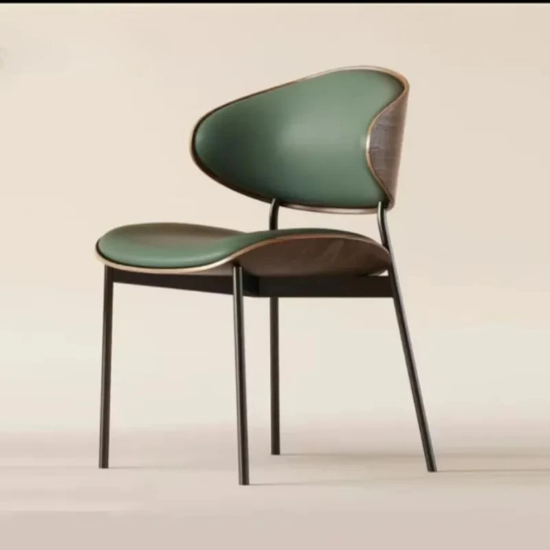 Anti Gravity Chair Kitchen Stool Leather Complete Dining Room Furniture Single Person Century Modern Genuine Mid Upholstered
