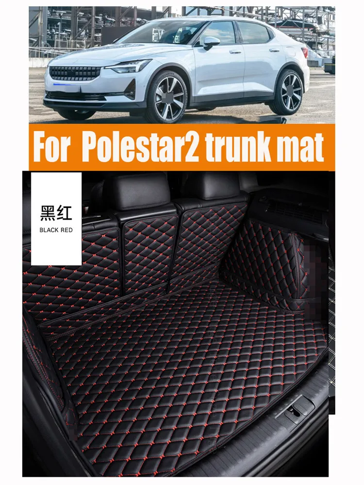 Per Polestar 2 Tappetino Per Bagagliaio Surround Completo Polestar 2 Nuova Energia Anti-Sporco Tappetino Per Bagagliaio Per Auto Resistente All'Usura 