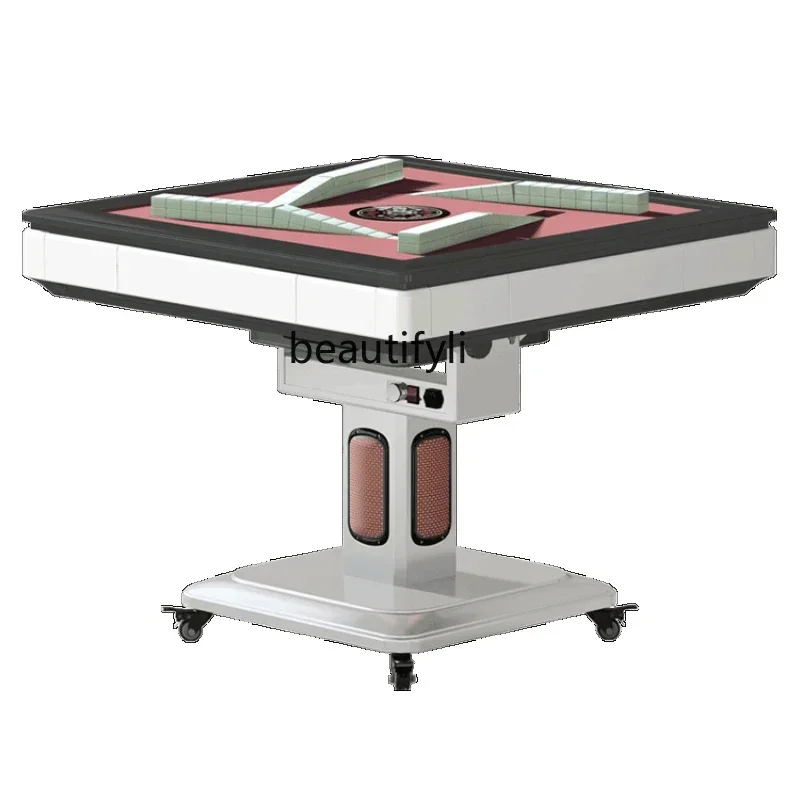 

Mahjong Machine Folding Heating Household Electric Roller Coaster Mahjong Table Dining Table Dual-Use Machine Linen