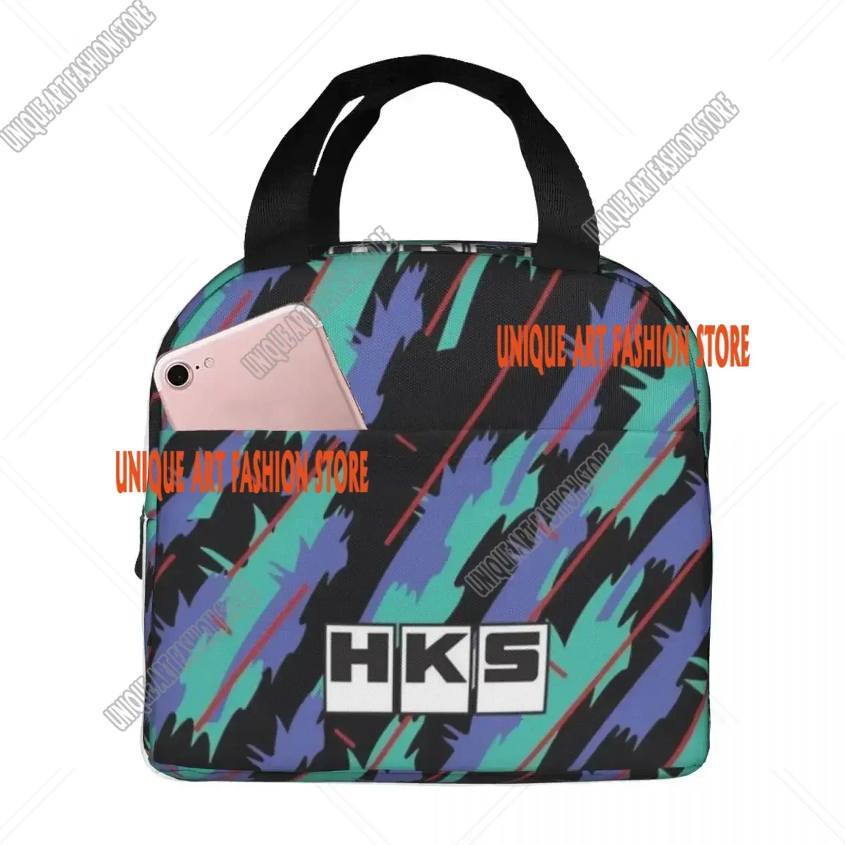 HKS Advan JDM Insulated Lunch Bags Waterproof Picnic Bags Thermal Cooler Lunch Box Tote for Woman Work Children School