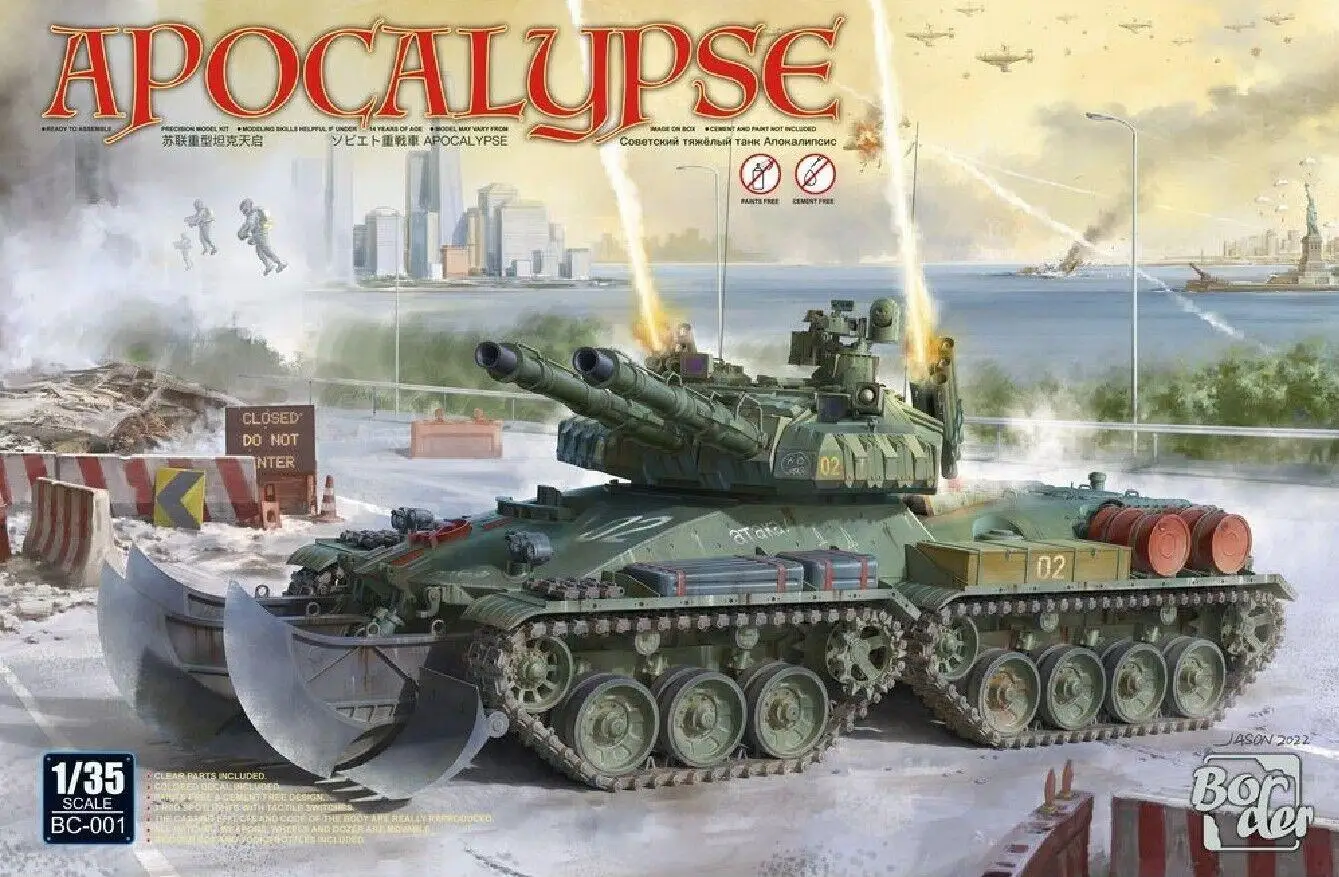 Bordo Bc001 1/35 Bilancia Sovietica Super Heavy Tank "Apocalypse" Modello Kit