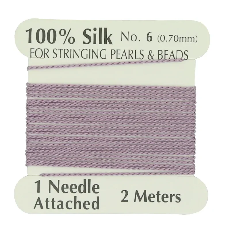6# 0.7mm Wholesale High Quality Factory Price Multicolor 100% Natural Pink Black White Silk Cord for Women DIY Jewelry Making