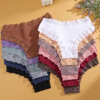 7 pièces/ensemble femmes Sexy dentelle culottes coton sans couture culotte brésilienne femme Sexy taille basse sous-vêtements doux string Lingerie S-XL 4