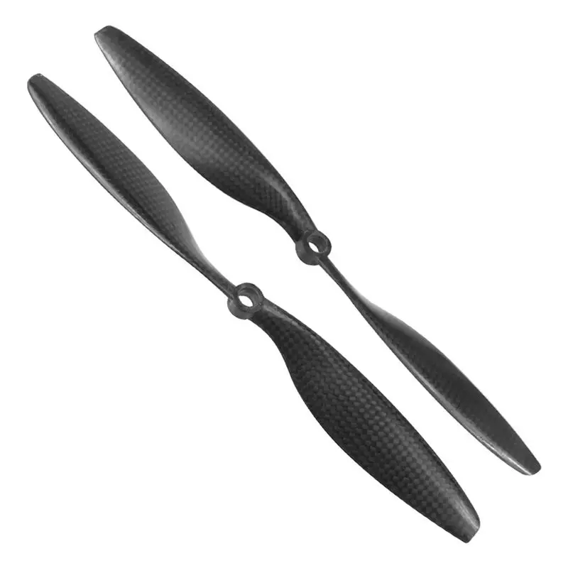X49A-블랙 10X4.5 인치1045 탄소 섬유 나선형 프로펠러 멀티콥터용 정방향 및 역방향 2날개 프로펠러