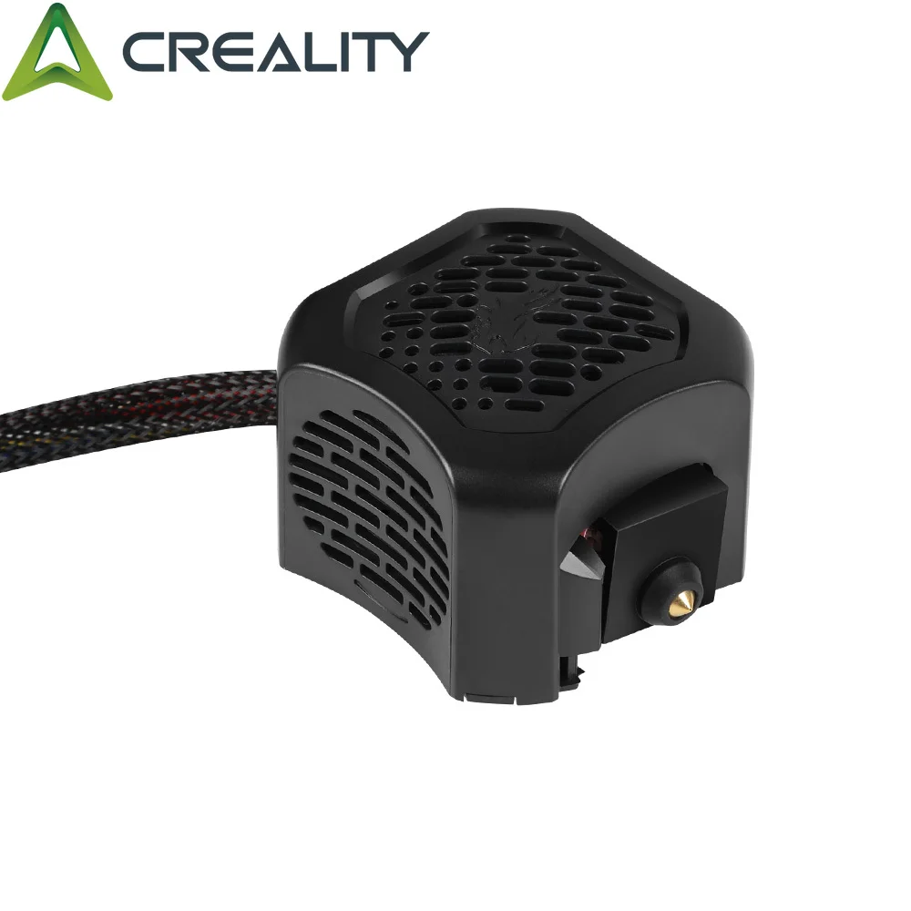 Creality Ender-3 V2 3D 프린터 조립 전체 압출기 핫 엔드 키트 0.4mm 노즐 알루미늄 가열 블록이있는 이중 냉각 팬