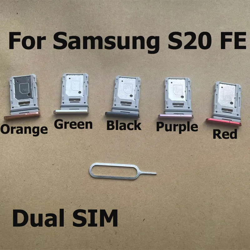 Для Samsung Galaxy S20 FE SIM-карты слот лоток держатель считыватель разъем контейнер запасная деталь