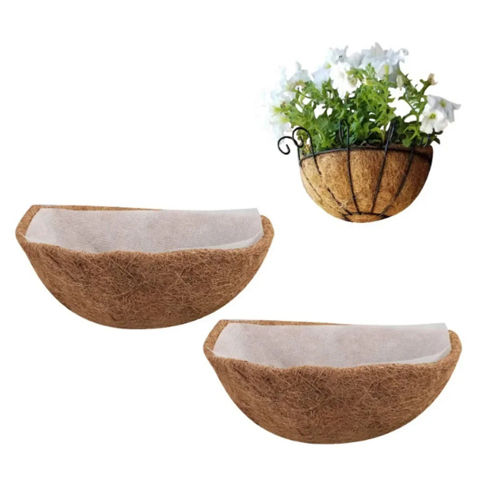 

Birds For Squirrels Basket Liner Hanging Basket Coconut Fiber Durable Fiber Non-woven Fabric Nutrient-rich Soil