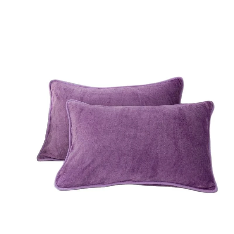 Thicken Soft Flannel Pillow Case Winter Warm Pillowcases Cushion Cover For Adult Children Home Decorative Throw Pillows 1/2 pcs 5