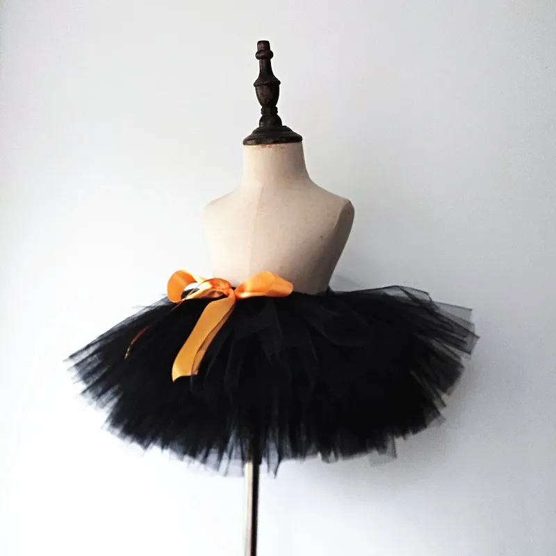 Mädchenrock, flauschiger Pettiskirt, Tutu-Rock, orangefarbener Tutu-Rock, Mädchen-Babyrock, Ballettrock, Halloween, Weihnachten, Party, Kostüm für Kinder – Detail 15