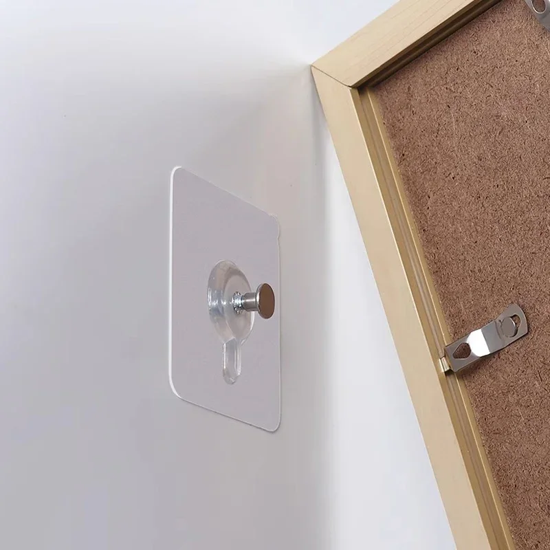 Self Adhesive Wall Hooks Self Adhesive Hooks Multifunctional Hooks Self Adhesive Screws Hanging Wall Hooks Home Photo Frame Picture Clock Holders Nails Clear Stickers Patches Punch-Free Traceless