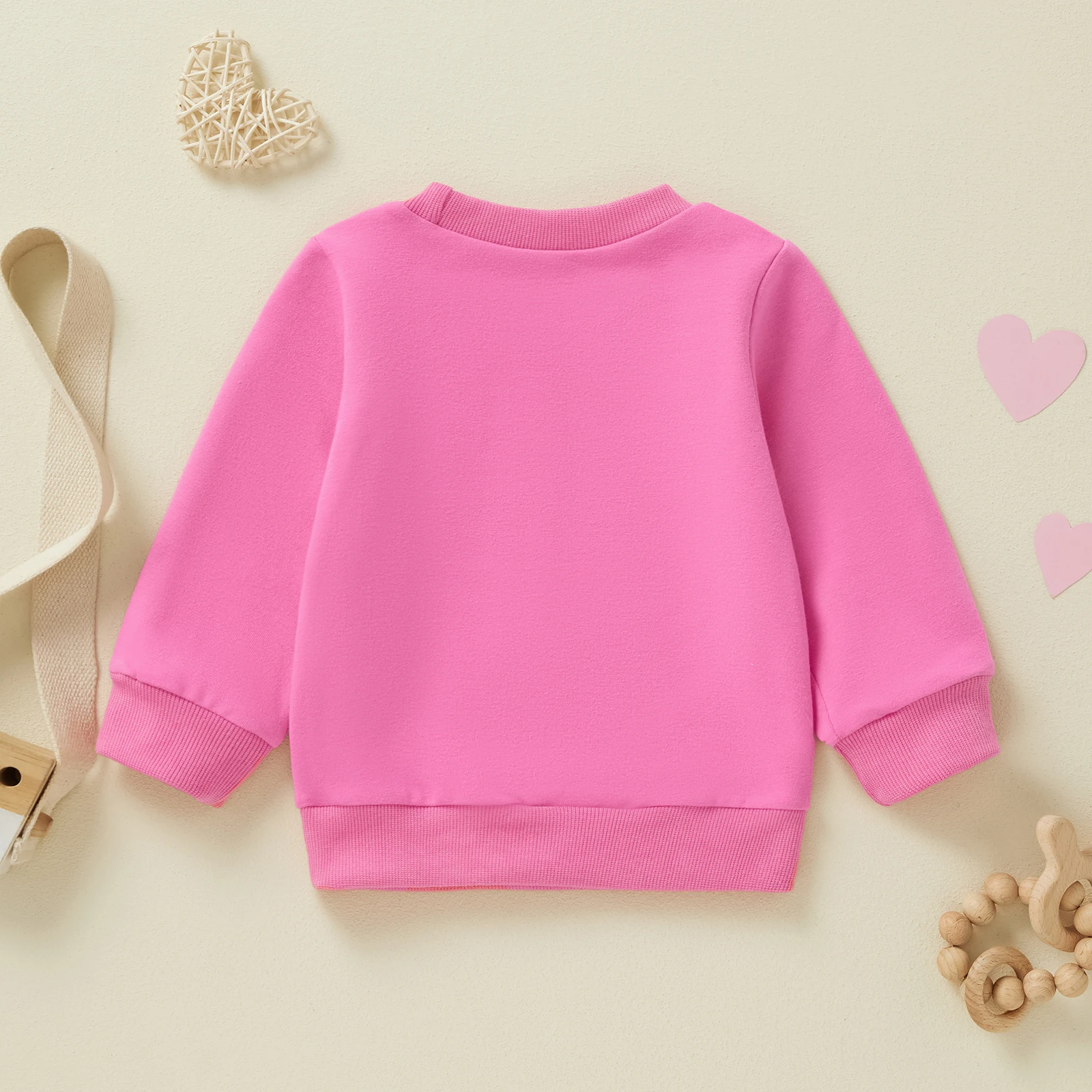 Citgeett Spring Matching Kids Baby Girls Sweatshirt Letter Bow Embroidery Mommy and Me Sweatshirt Comfortable Warm Tops 4