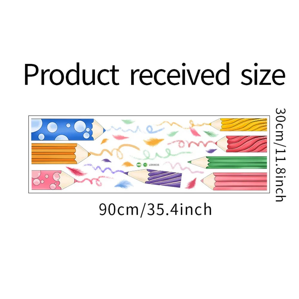 Cartoon Rainbow Crayon Wall Stickers Kids Room Bedroom Background Decoration Wallpapers Home Decor Self Stickers Nursery Decals
