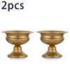 HOT SALE Metal Elegant Wedding Centerpieces Vase For Wedding Party Decoration,Trumpet Vase For Anniversary Ceremony(Golden,4 PCS 2