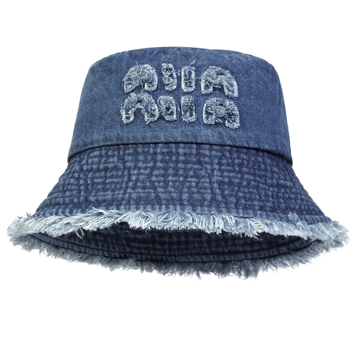 Unisex NIIN Buchstaben-Loch-Design Cowboy Bucket Hats Fischerhüte Outdoor Freizeitkappe Sonnenschutzhut – Detail 4