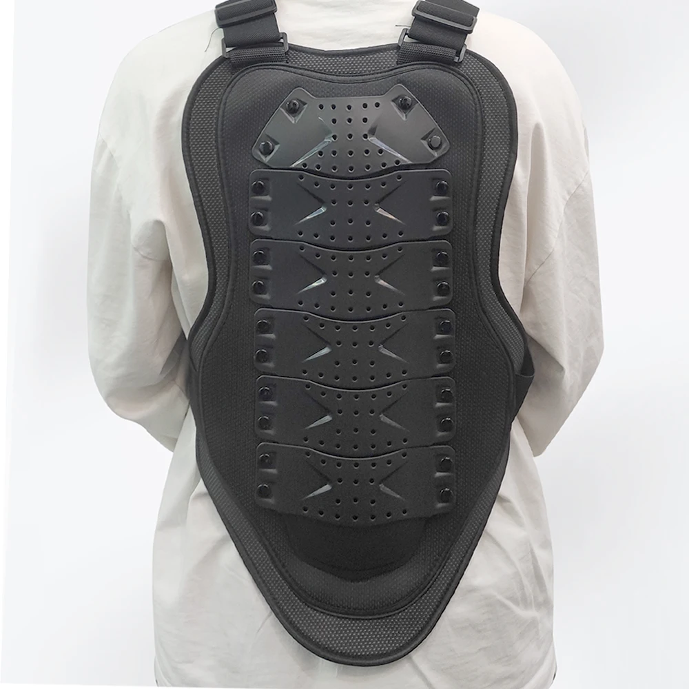 For Motocross Skiing Skating Chest Back Protection Vest Motorcycle Dirt Bike Body Armor Protective Gear Outdoor Driving Adult