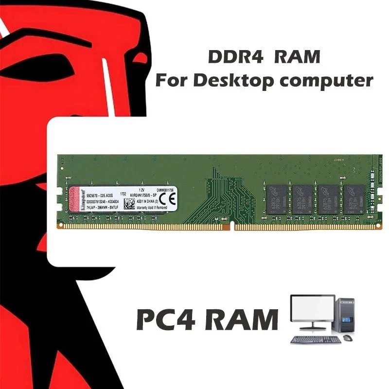 PC4 RAM DDR4 Speicher 4GB 8GB 16GB 2133/2400/2666/3200MHz UDIMM 288Pin Computerspiel-Speicher