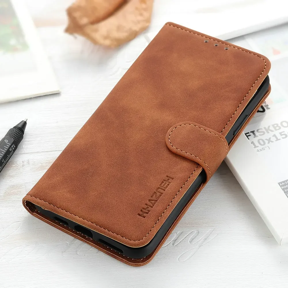Moex Funda Para Xiaomi 13 Pro Funda Plegable Con Tarjetero, Funda Protectora De Cuero Vegano, Funda Plegable Para Insertar, Protección 360 Grados Flip Case Funda Móvil - Negro