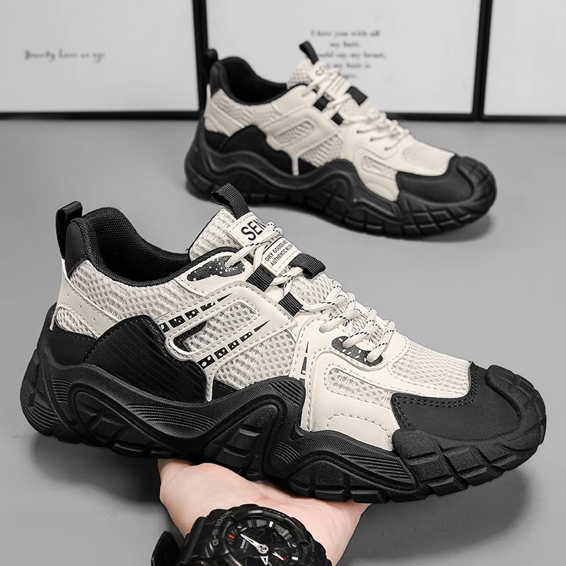 2026 New Casual Leather Outdoor Shoes British Style High Quality Mens Non Slip Designer Walking Flats Fashion Thick Bottom Shoes 1