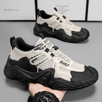 2026 New Casual Leather Outdoor Shoes British Style High Quality Mens Non Slip Designer Walking Flats Fashion Thick Bottom Shoes 1
