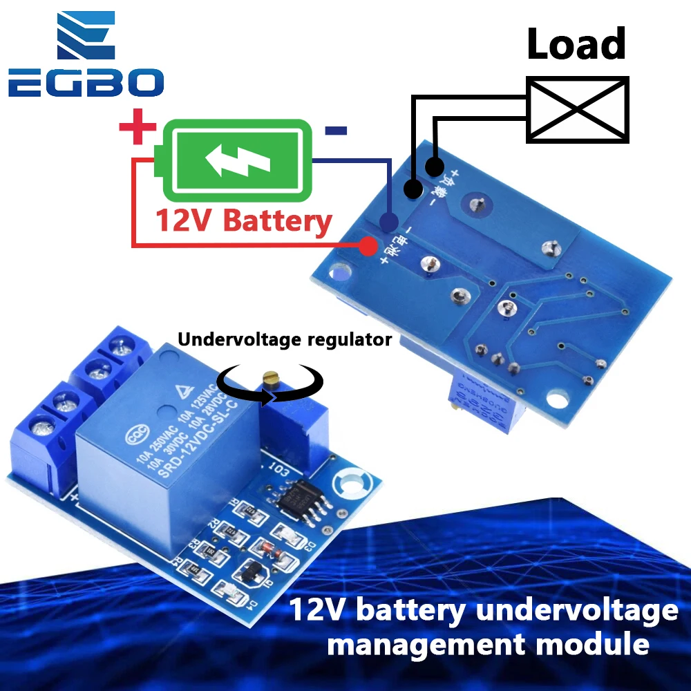 DC12VBatteryUndervoltageLowVoltageCutoffAutomaticSwitch