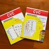 2books English CVC Words Phonics Workbook Language Arts Skills book for Kids children read & match & sound & sentence Worksheet 4