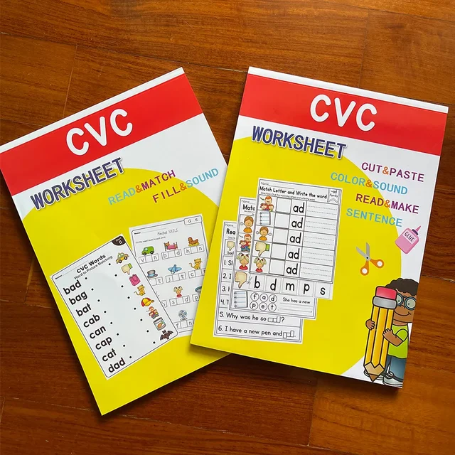 어린이를 위한 재미있는 영어 학습 도구, CVC 단어 파닉스 워크북