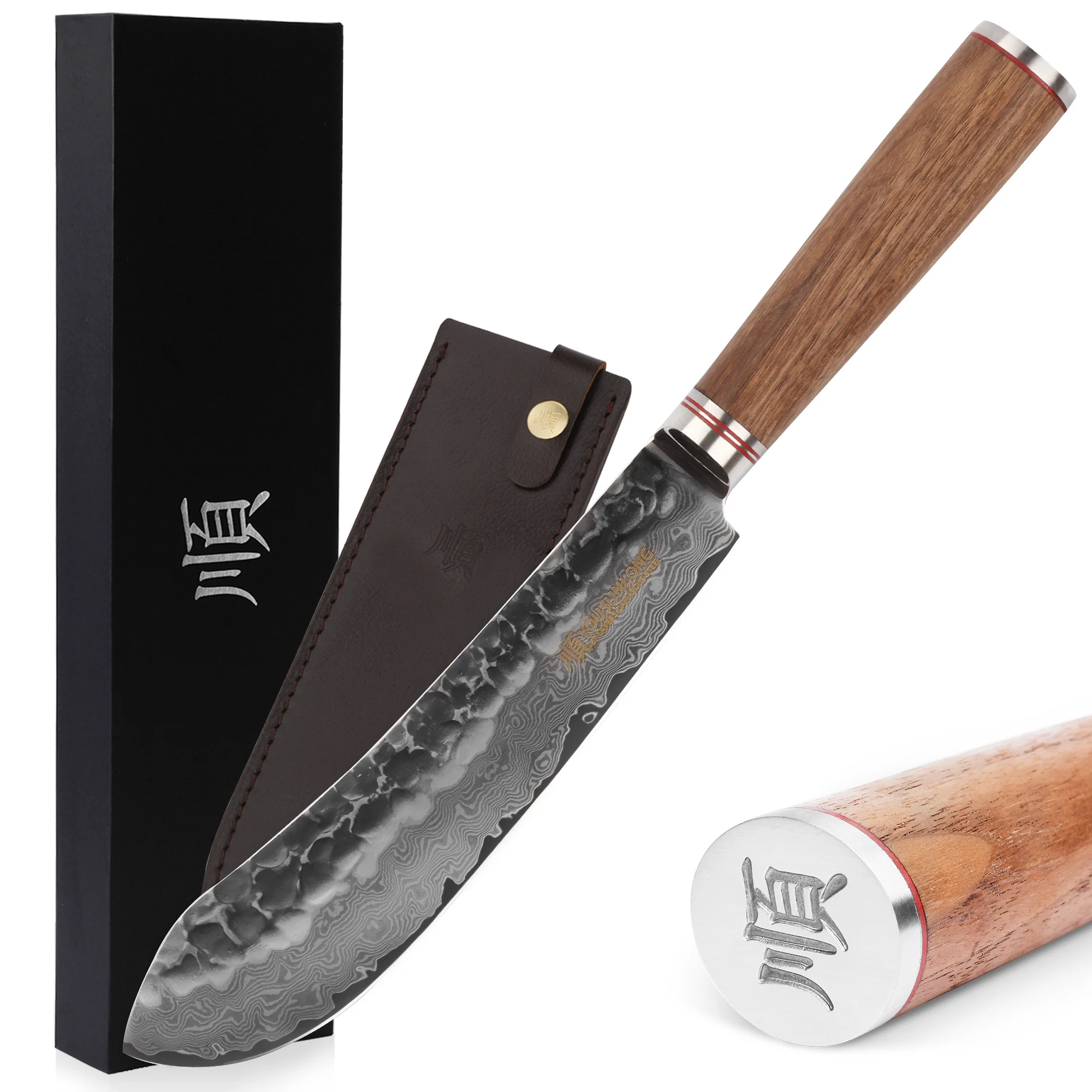 YOUSUNLONG Breaking Knives 8 inch Butcher Knife Japanese Hammered